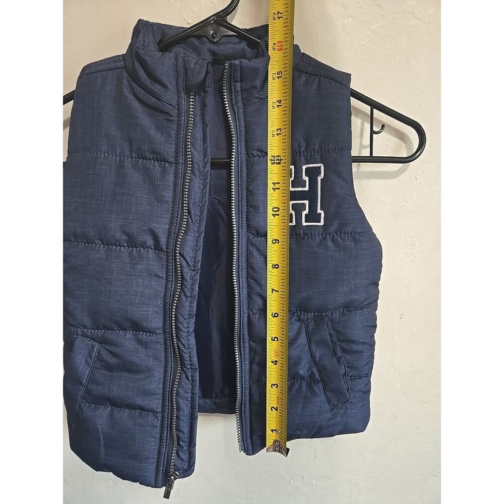 Tommy Hilfiger Kids Navy H Logo Vest Full Zip Puffer Size 2T - Picture 5 of 8